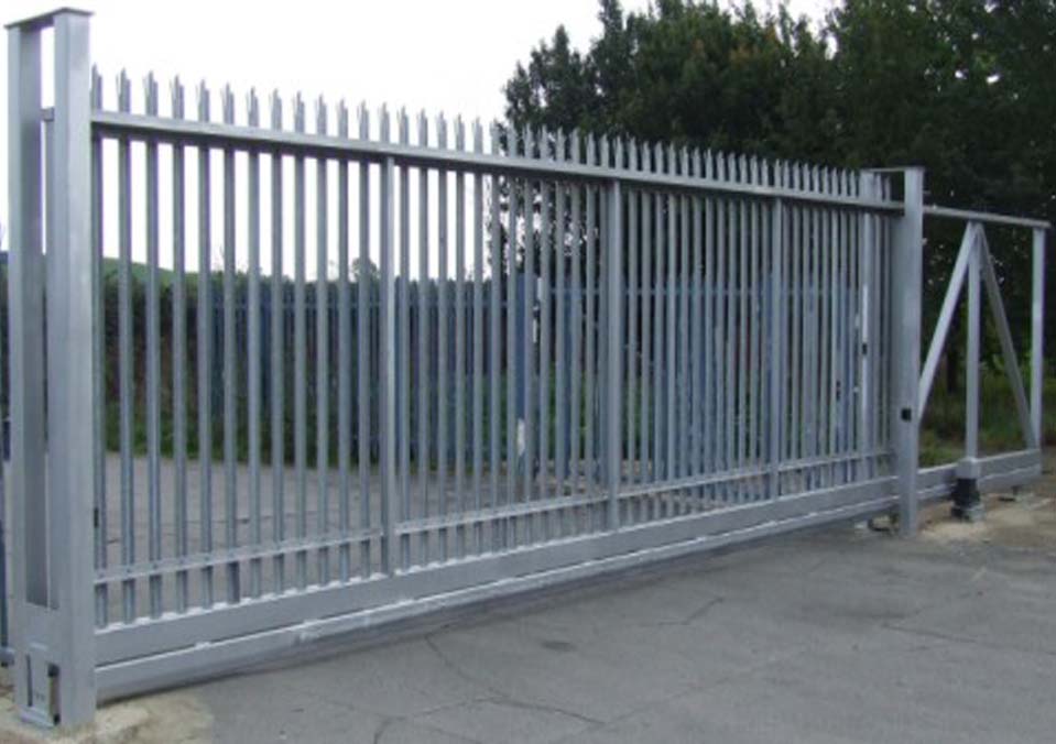 gate cantilever sliding gates system ground uneven security ltd
